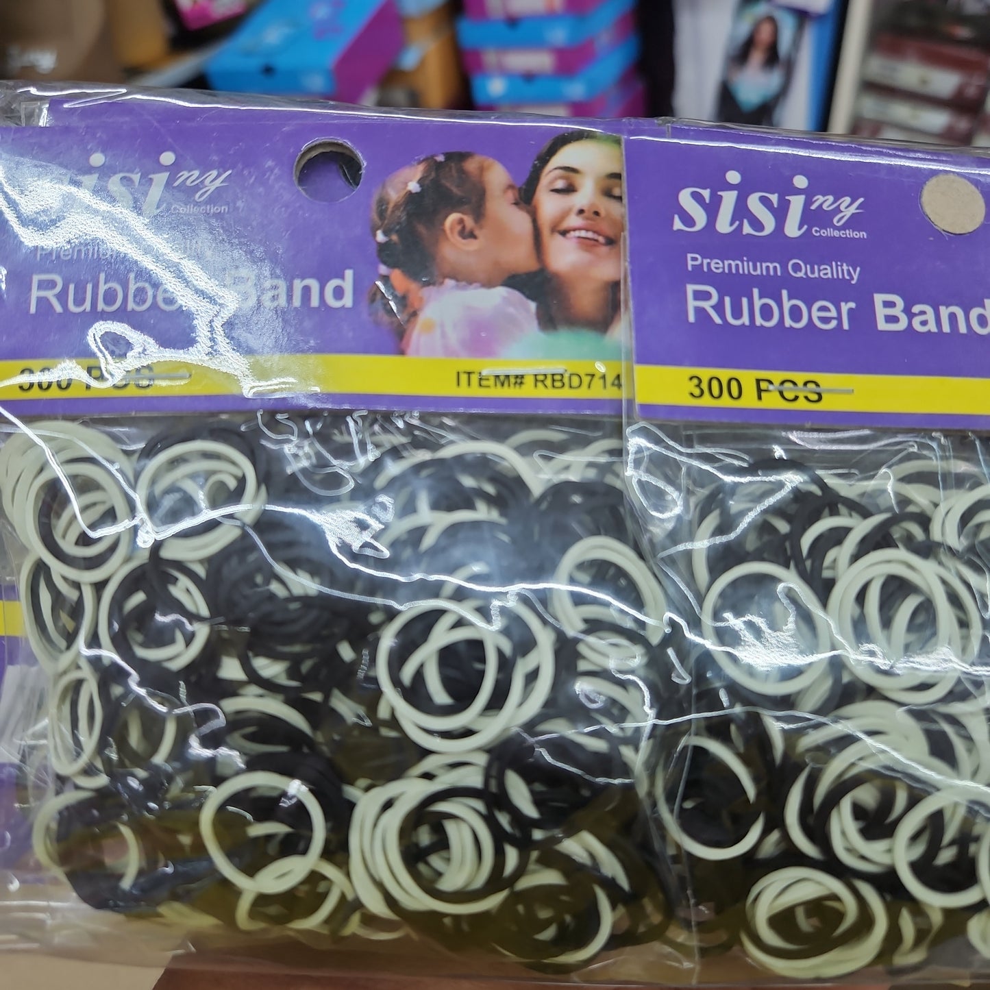 Sisi NY rubber band  blk n white