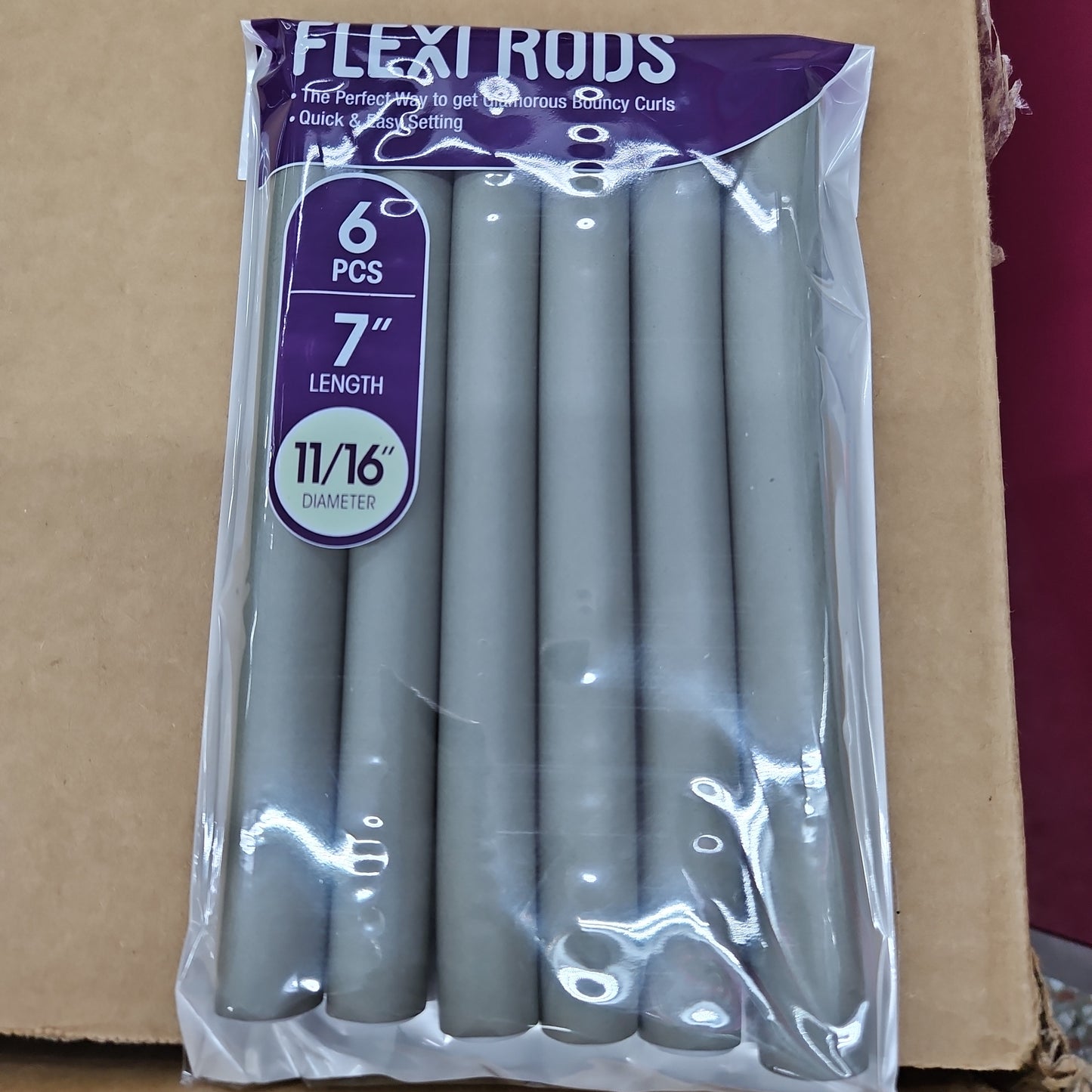 Red flexible rods 7"