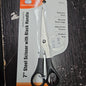 Dream 7" steel scissors w/black handle