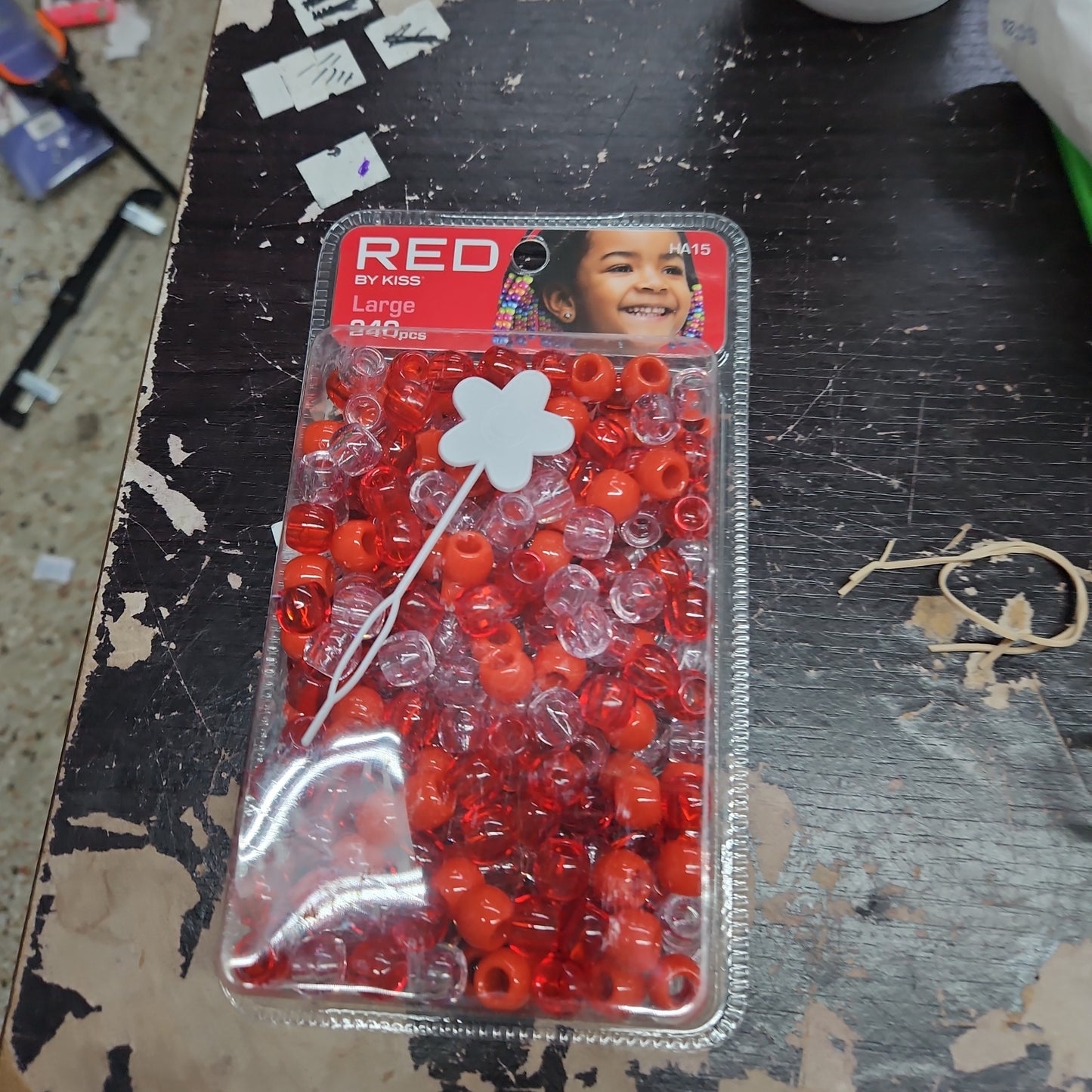 Red large 240pc beads