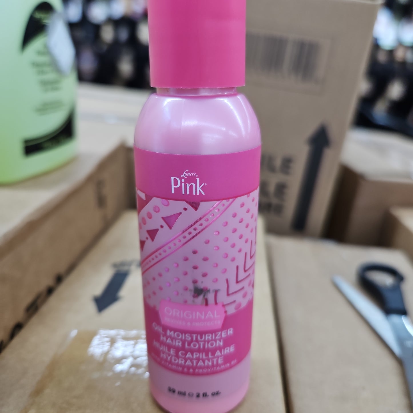 Luster pink oil moisture