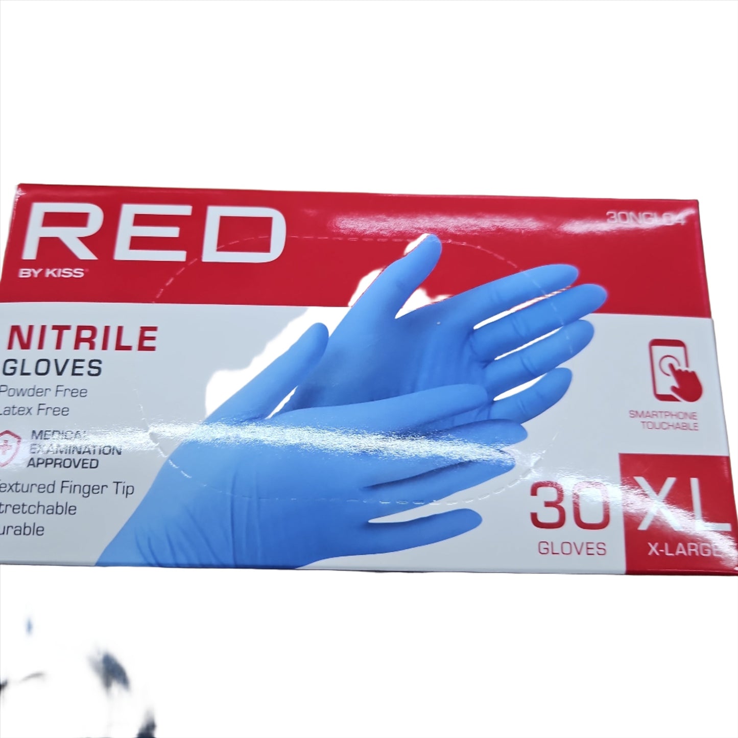 Red nitrile gloves 30pcs