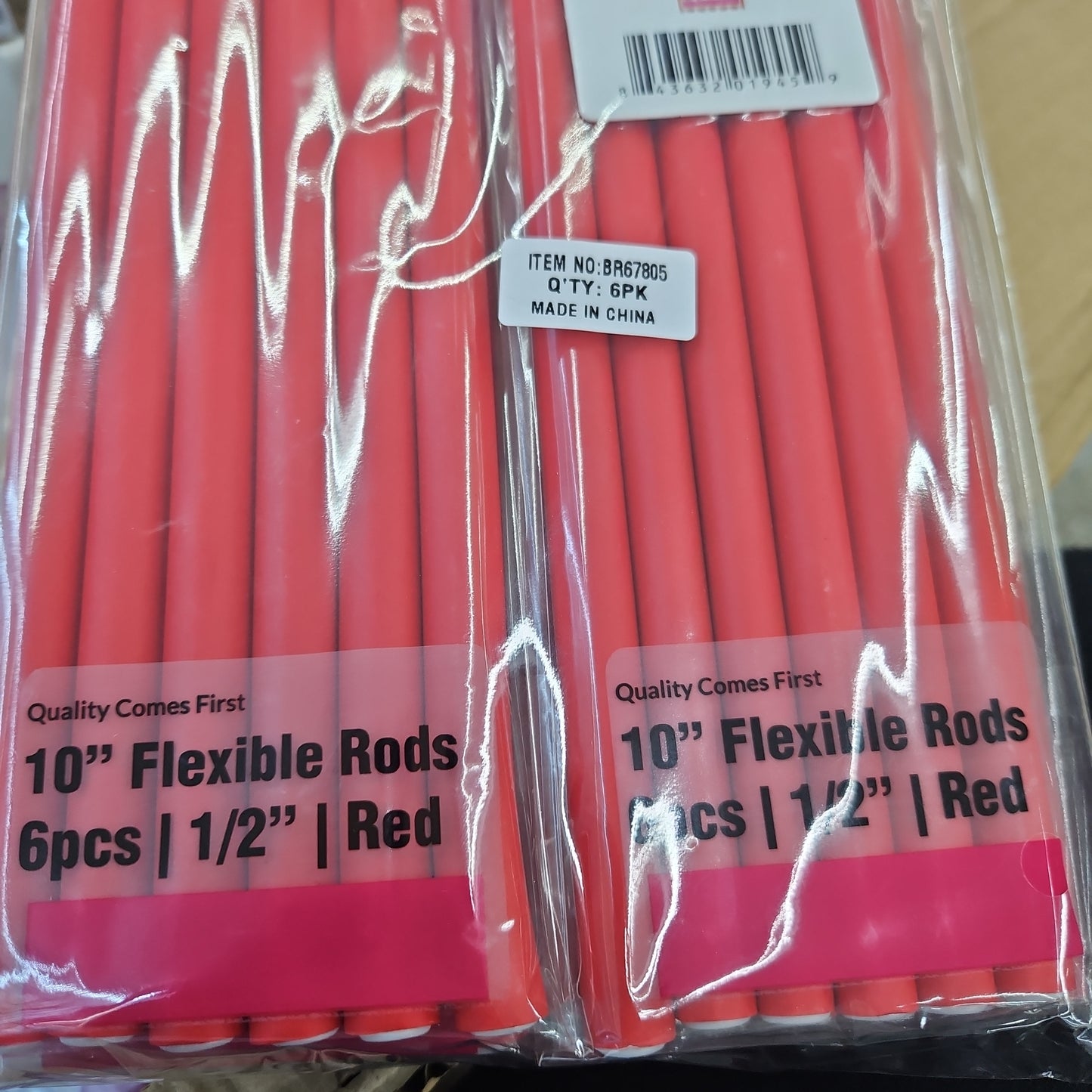 Dream World 10" Felxiblr Rods 6pcs ½" red BR67805