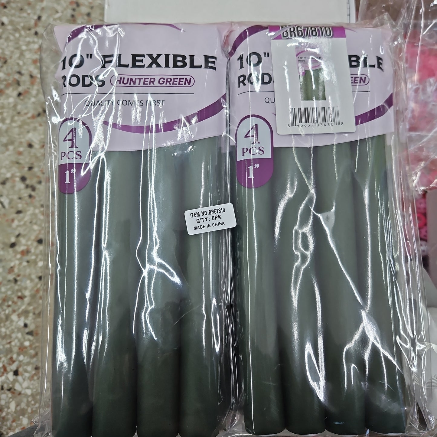 Dream 10" flex rods 1" 4 pcs hunter green