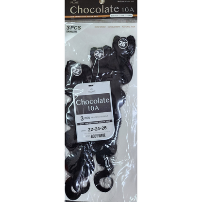 Prime Chocolate 100% human hair 3 bundle by Beauty Giant