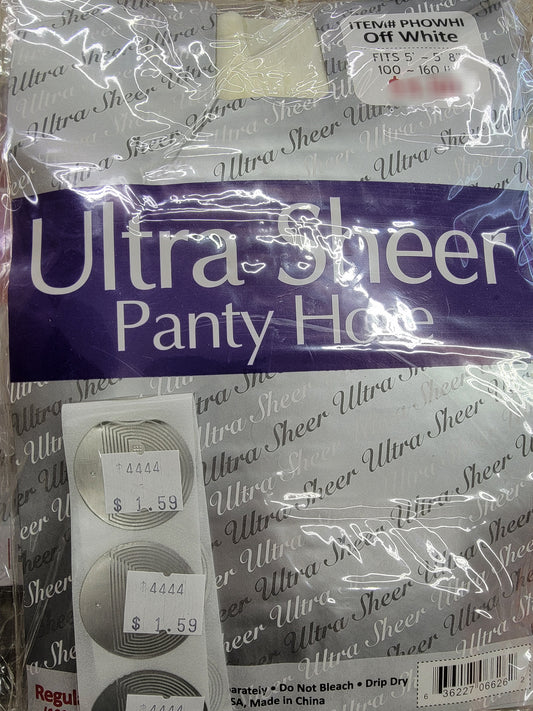 Ultra Sheer Panty Hose Off White Regular size