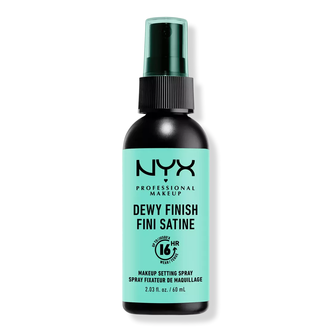 Nyx dewy finish fini Satine setting spray