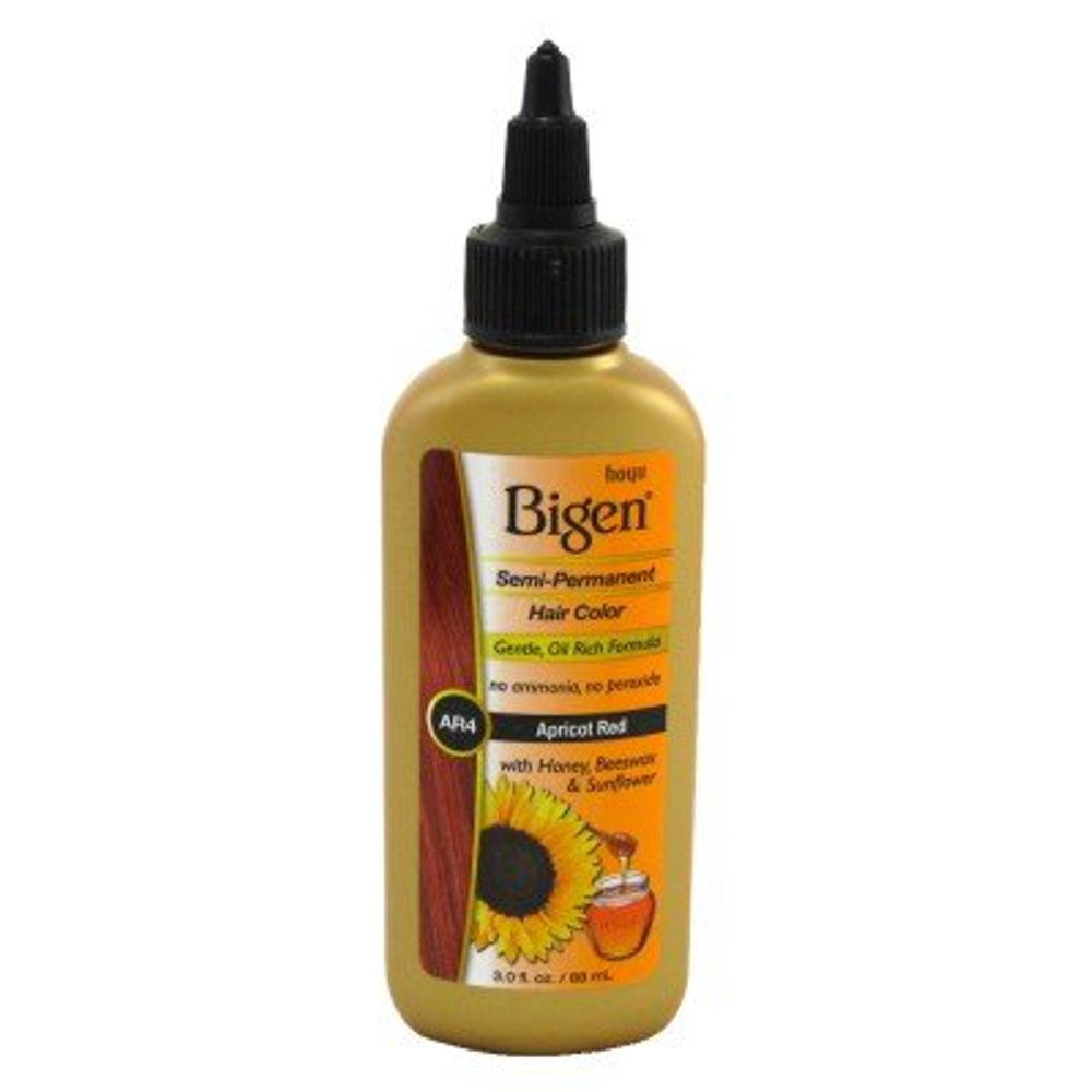 Bigen semi permanet hair color apricot red