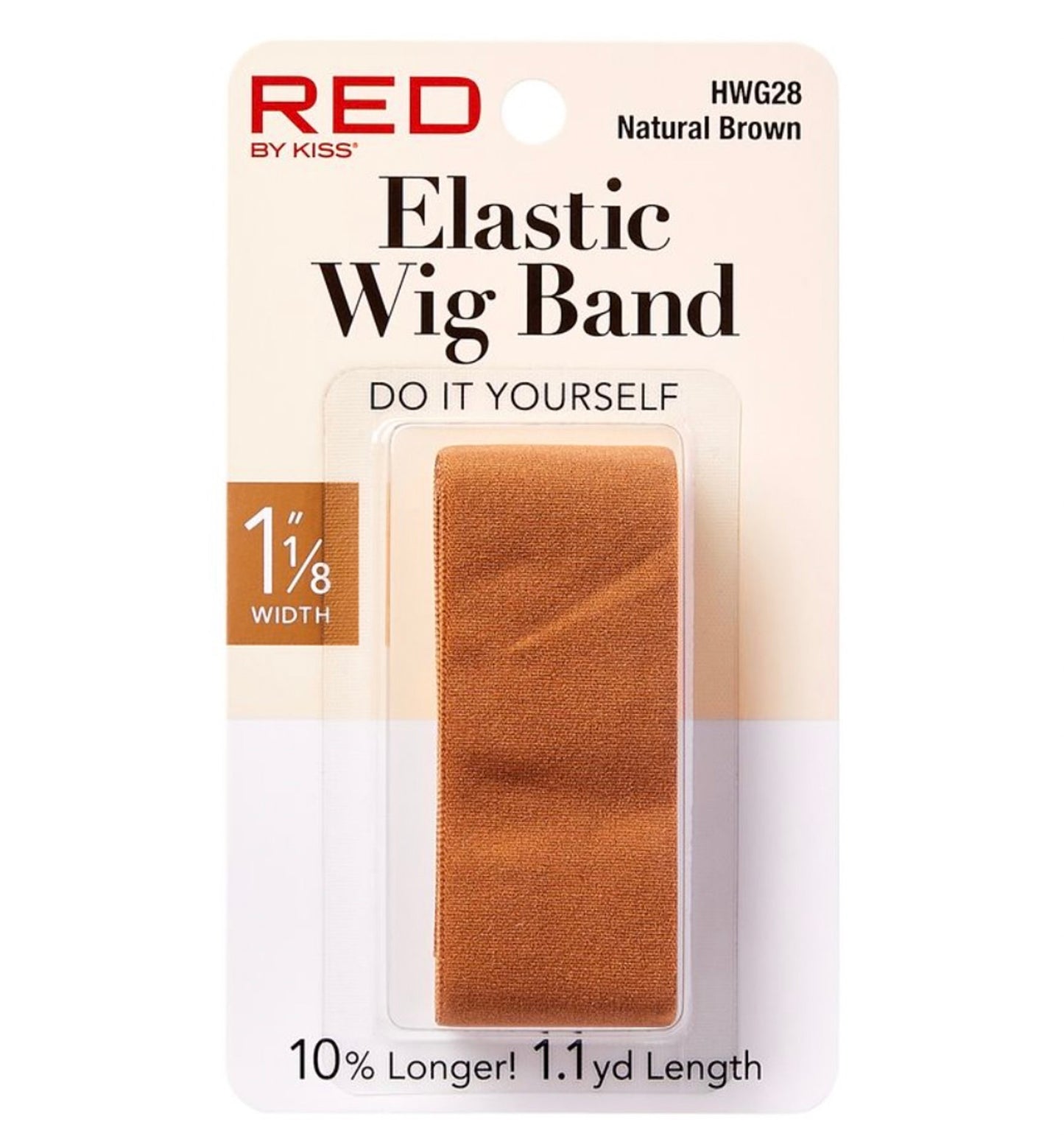 Red elastic wig band