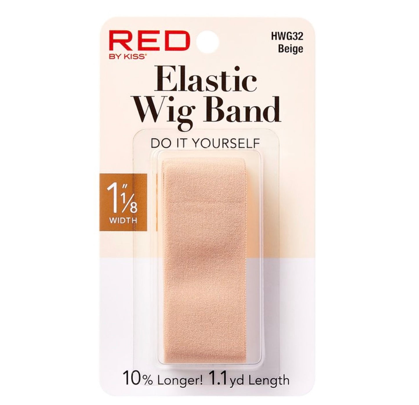 Red elastic wig band