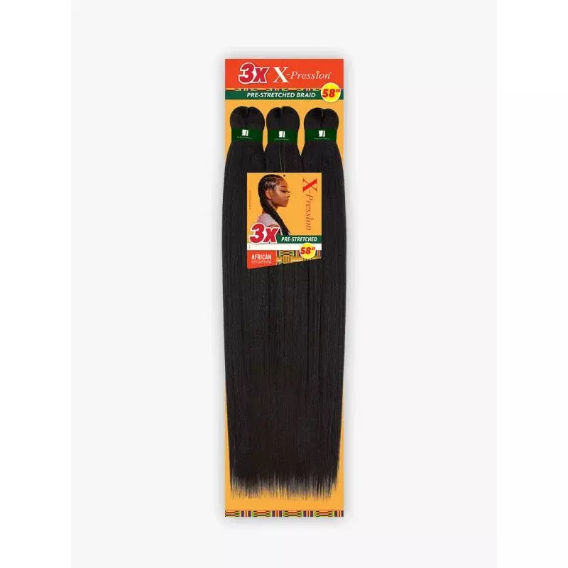 Sensationnel X-Pression Pre Stretched Braiding Hair 58"