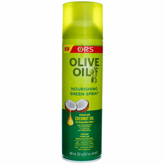 Organic Root Stimulator Olive Oil Nourishing Sheen Spray for Hair, 11.7oz