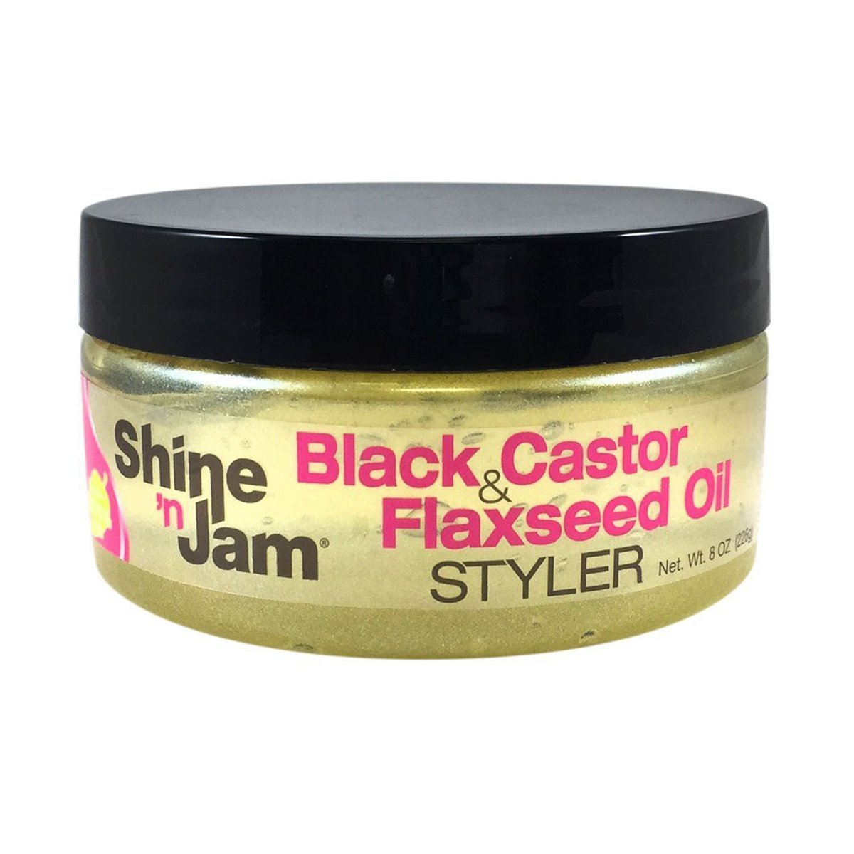 Shine 'n jam black castor & flax seed oil 8oz