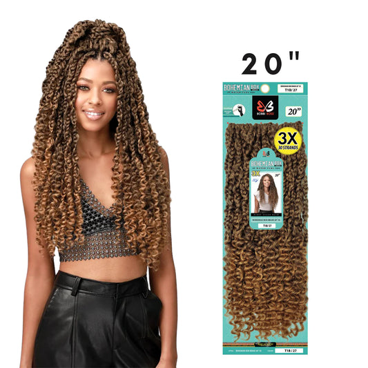 Bobbi Boss Bohemian Box Braid with water curl tips 20"