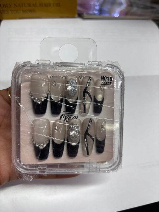 The More Crazy Hand Made Nails N019