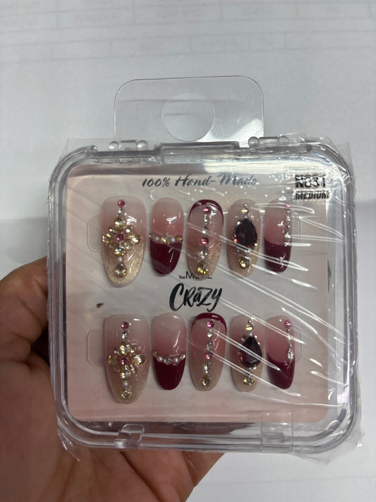 The More Crazy Hand Made Nails N031