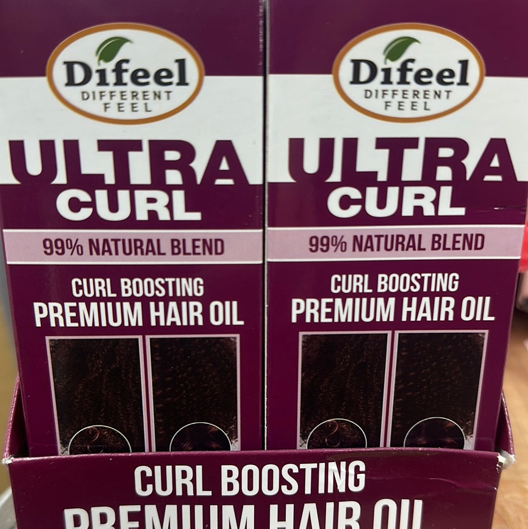 Difeel ultra curl 99% Natural Blend Curl Boosting Premium Hair Oil 2.5oz