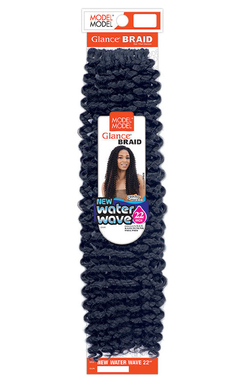 Model Model Glance Braid New Water wave 22"