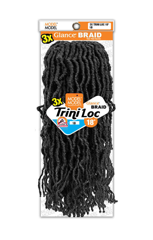 Model Model Glance Braid 3x Trini loc 18"