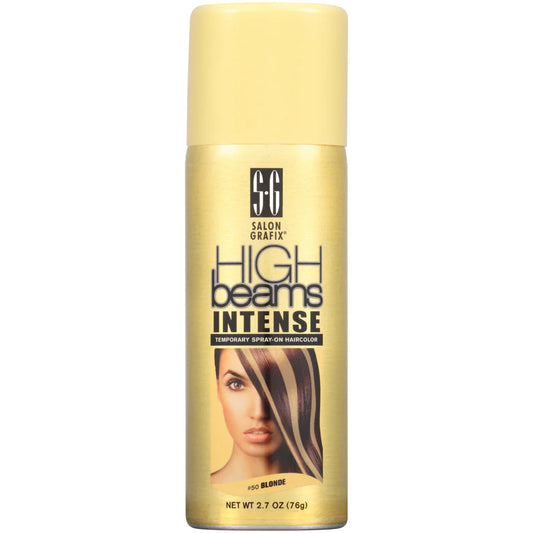 High beams intense temopary spray on hair color blonde