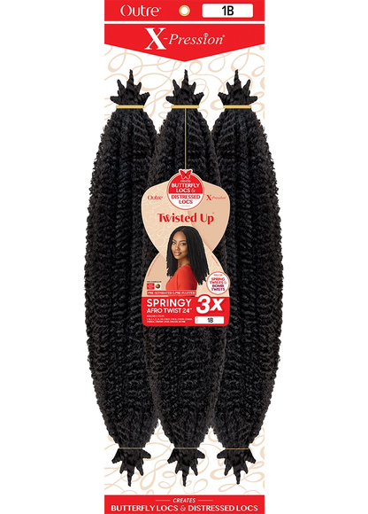 Outre 3x Springy Afro Twist 24"