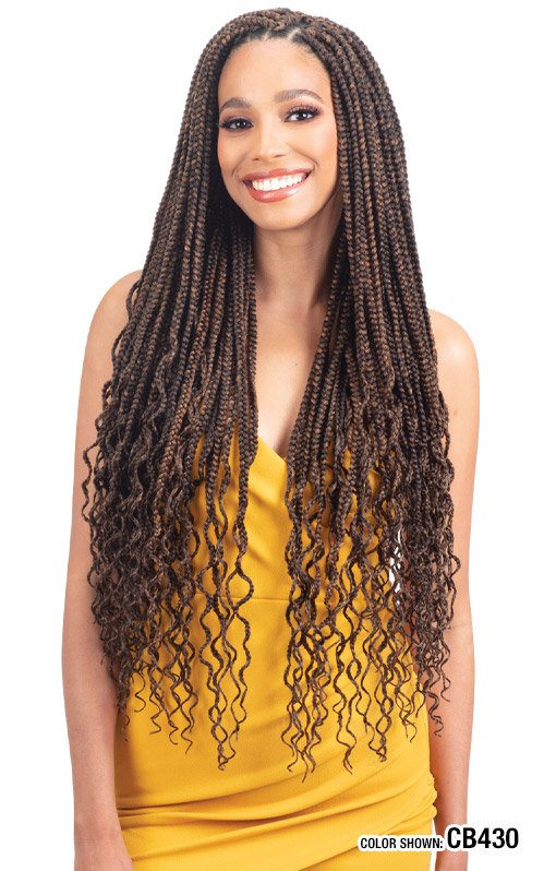 Model Model 3X Wavy Box Braid 26"