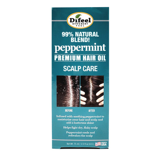 Difeel 99% Natural Blend peppermint Premium Hair Oil Scalp Care 2.5oz