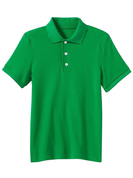 Boys Kelly Green Uniform Shirts