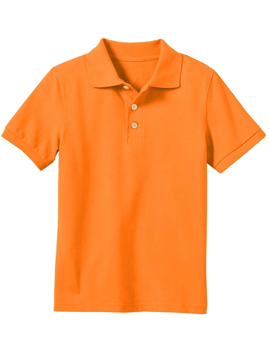 Boys Orange Uniform Shirts