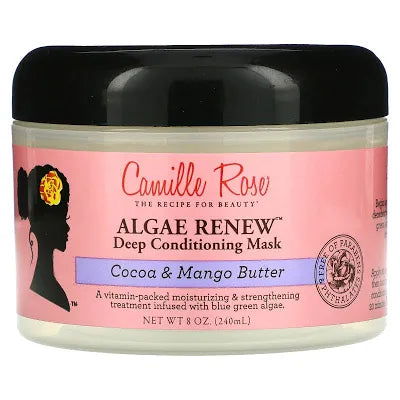 Camille rose algae renew deep conditioning mask cocoa and mango butter 8 oz