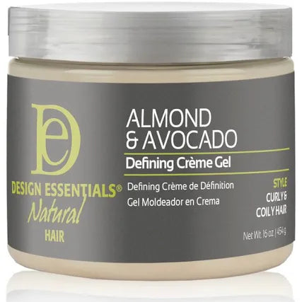 Design Essentials almond & avocado defining creme curl gel 16oz