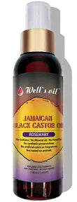Wells oil Jamaican Black castor oil Rosemary 4oz