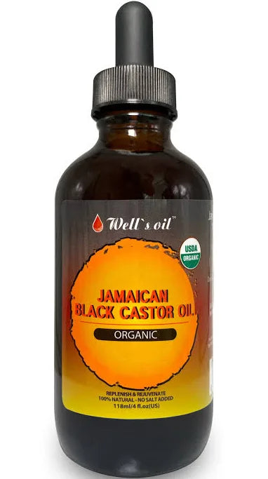 Wells oil Jamaican black castor oil organic drops 2oz