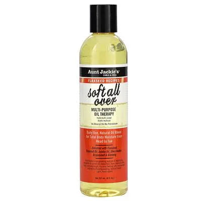 Aunt Jackie's curls & coils soft all over multi-purpose oil therapy 8oz