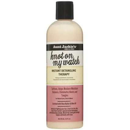 Aunt Jackie's curls & coils knot on my watch instant detangling therapy 12oz