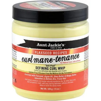 Aunt Jackie's curls & coils Curl Mane-Tenance defining curl whip 15oz