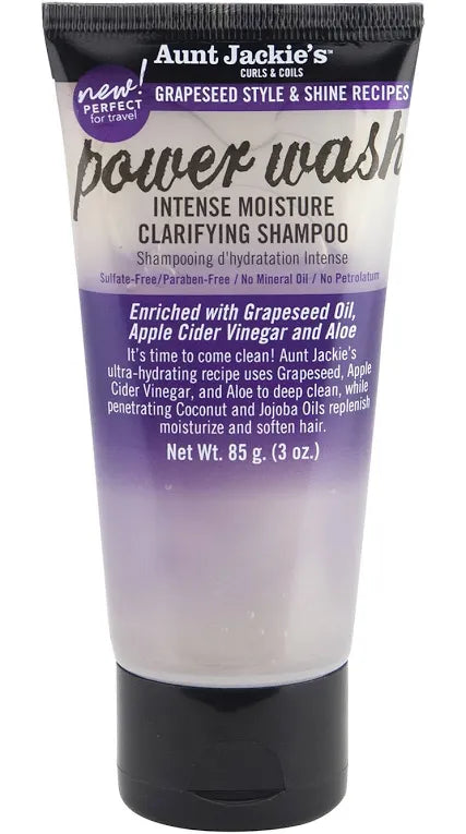 Aunt Jackie’s curls & curls Power Wash intense moisture clarifying shampoo 3oz