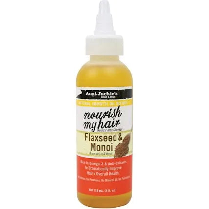 Aunt Jackie’s curls & coils nourish my hair Flaxseed & monoi 4oz