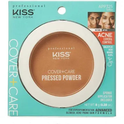 Professional Kiss New York Cover+Care Pressed Powder Toffee APP325