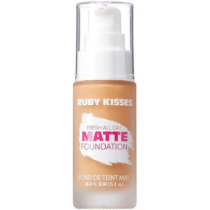 Ruby Kisses Fresh All Day Matte Foundation Golden Dorado RFMF312