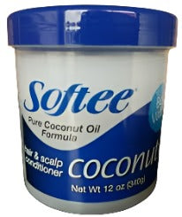 Softee Pure Coconut Oil Formula Hair and Scalp conditioner 12oz