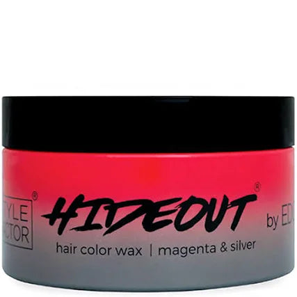 StyleFactor Edgebooster Hideout edge Color wax Magenta & Silver 5.4oz