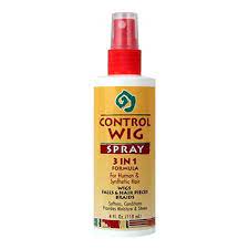 African essence control wig spray 3 in 1 formula human/sythetic 4oz