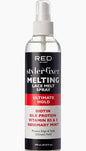 Red style fixer meting lace spray.