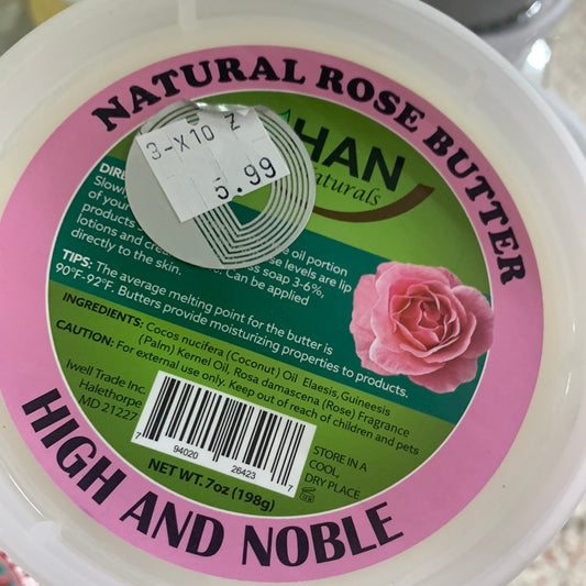 Han naturals natural rose butter high and noble