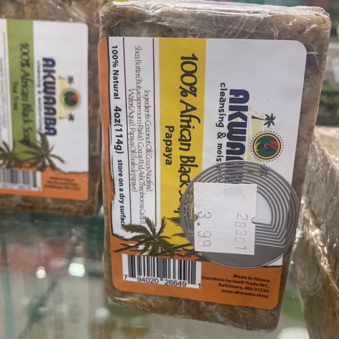 Akwaaba Blk.soap Papaya