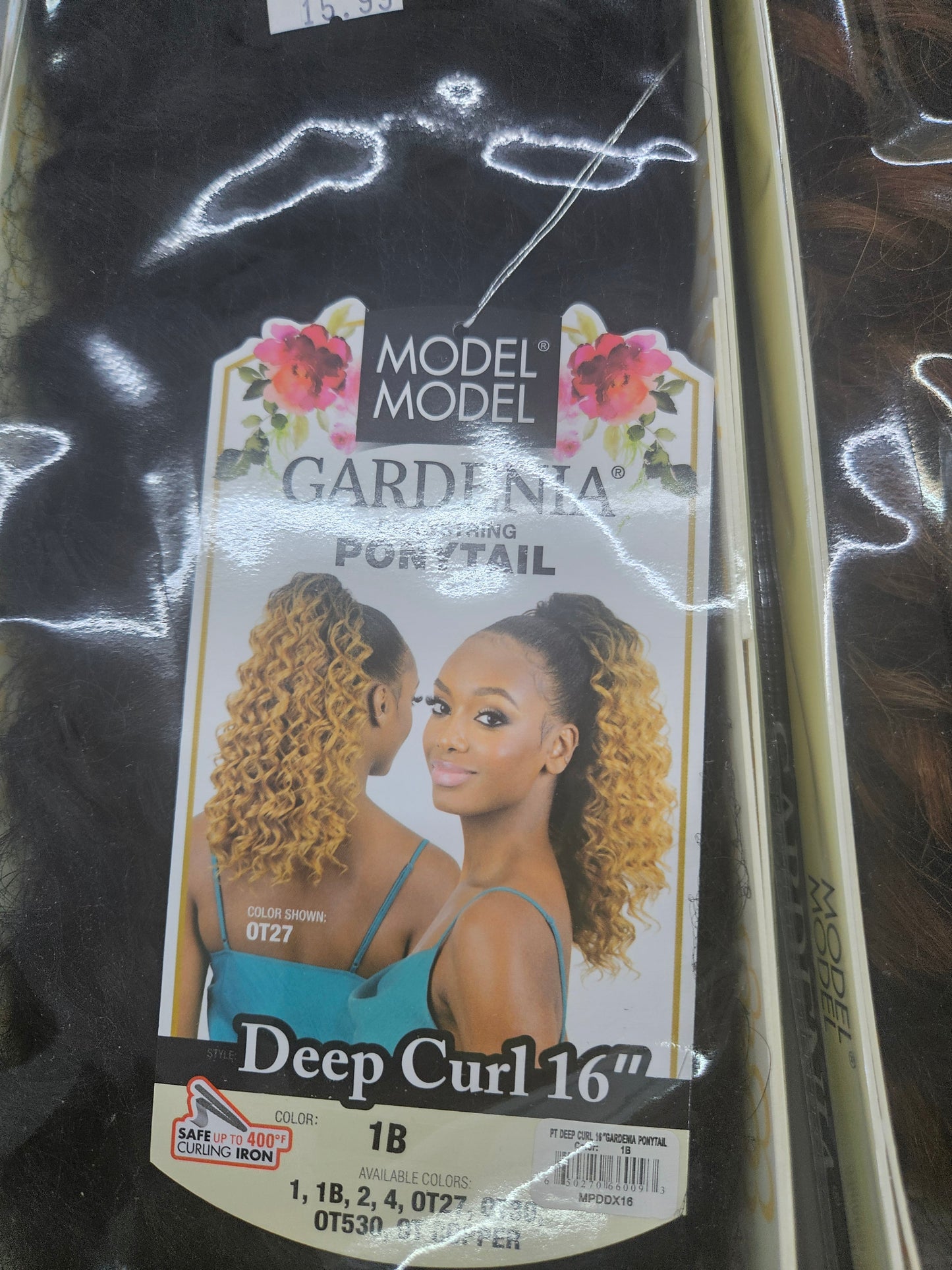 Model model deep curl ponytail 16"