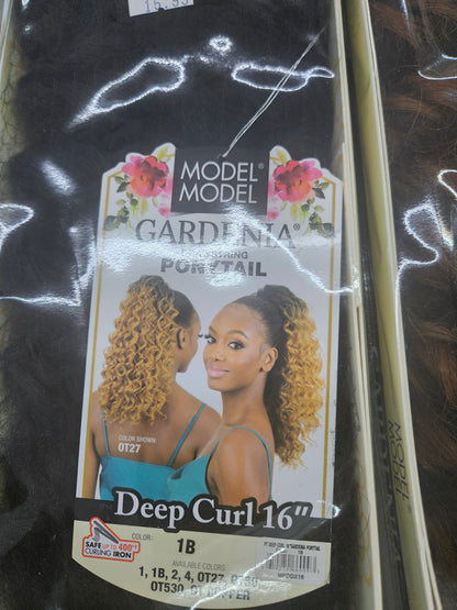 Model model deep curl ponytail 16"