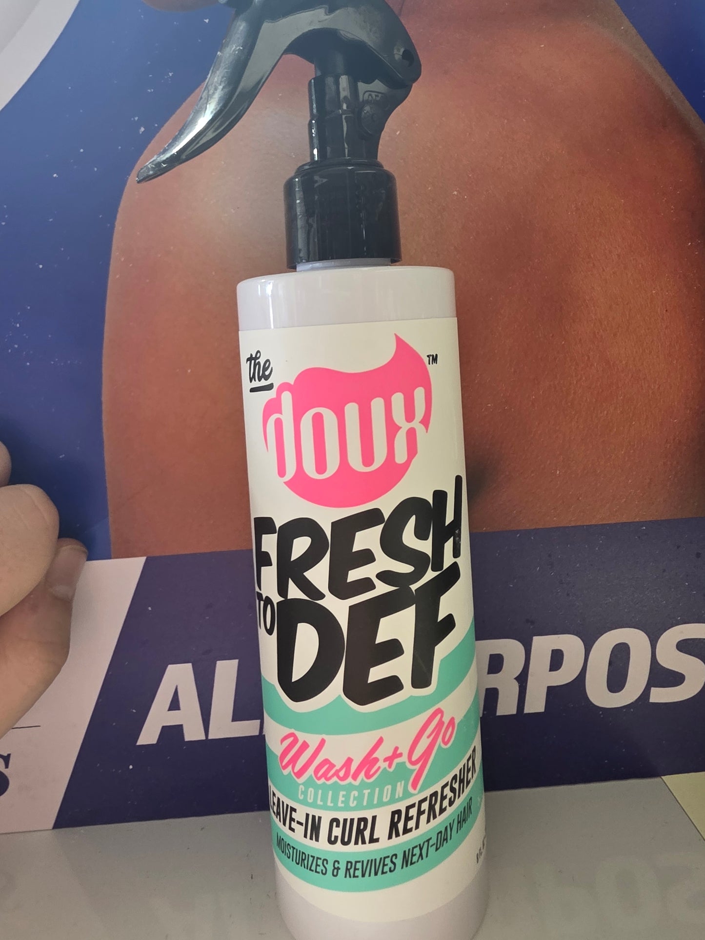 The doux fresh to def wash+go leave in curl refresher