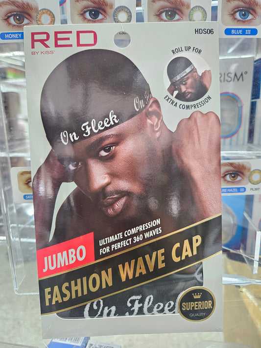 Red fashion wave cap